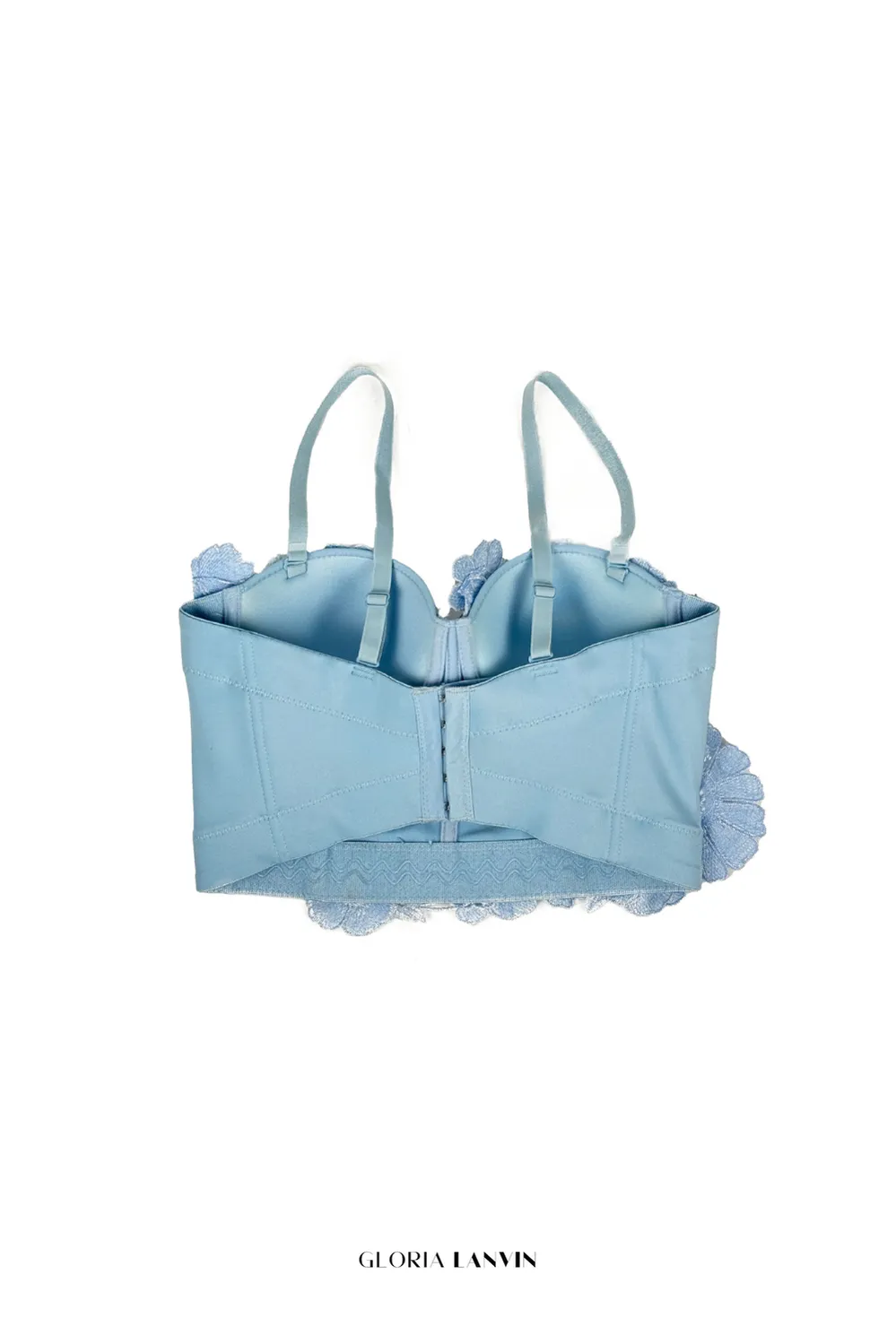 3D Flower Diamond Corset in blue Gloria Lanvin
