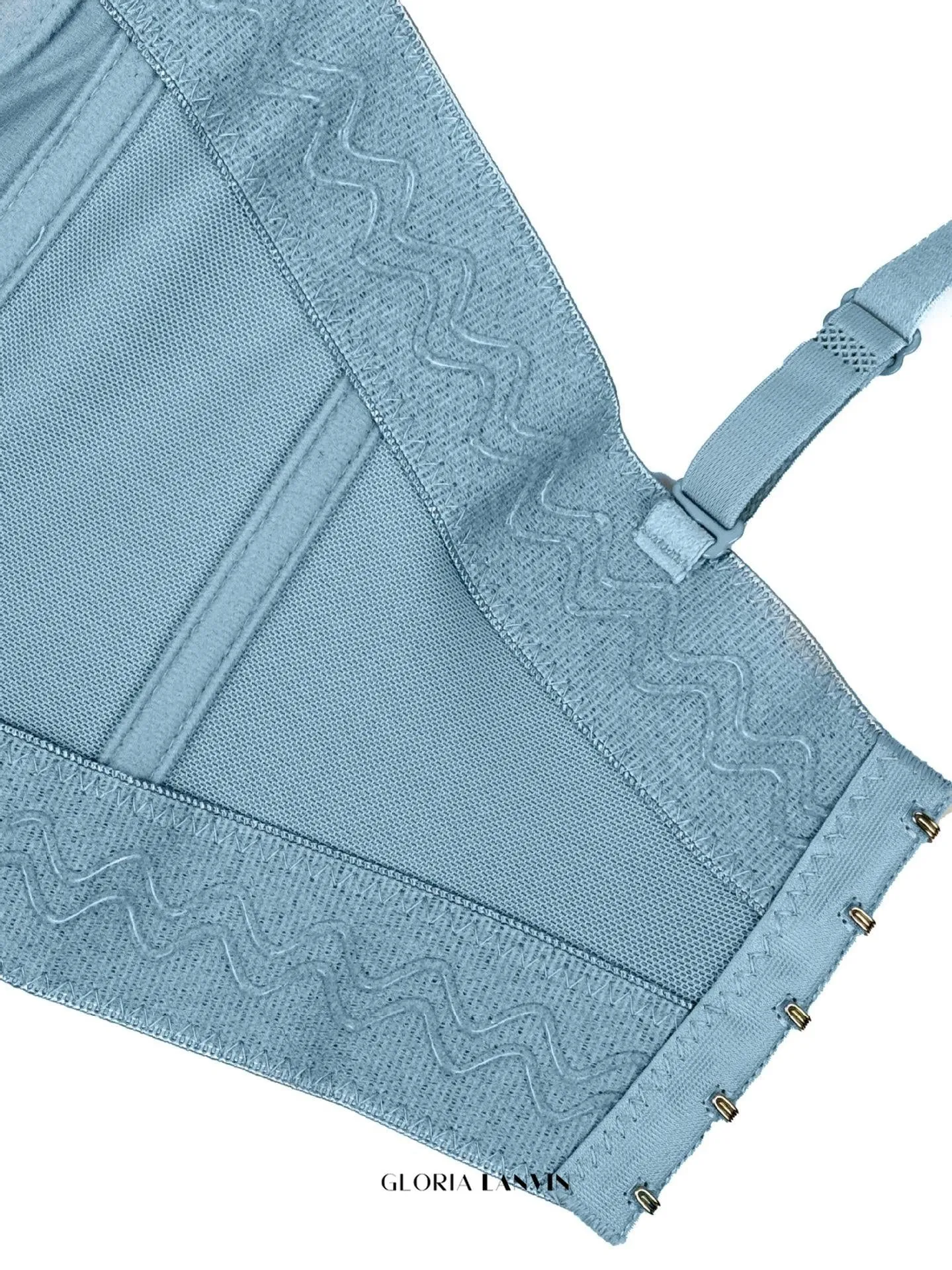 3D Flower Diamond Corset in blue Gloria Lanvin