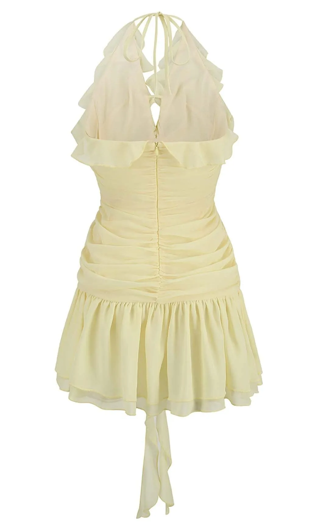 3D FLOWER MESH IRREGULAR MINI DRESS Gloria Lanvin