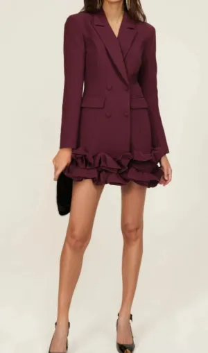3D flower patchwork blazer dress Gloria Lanvin