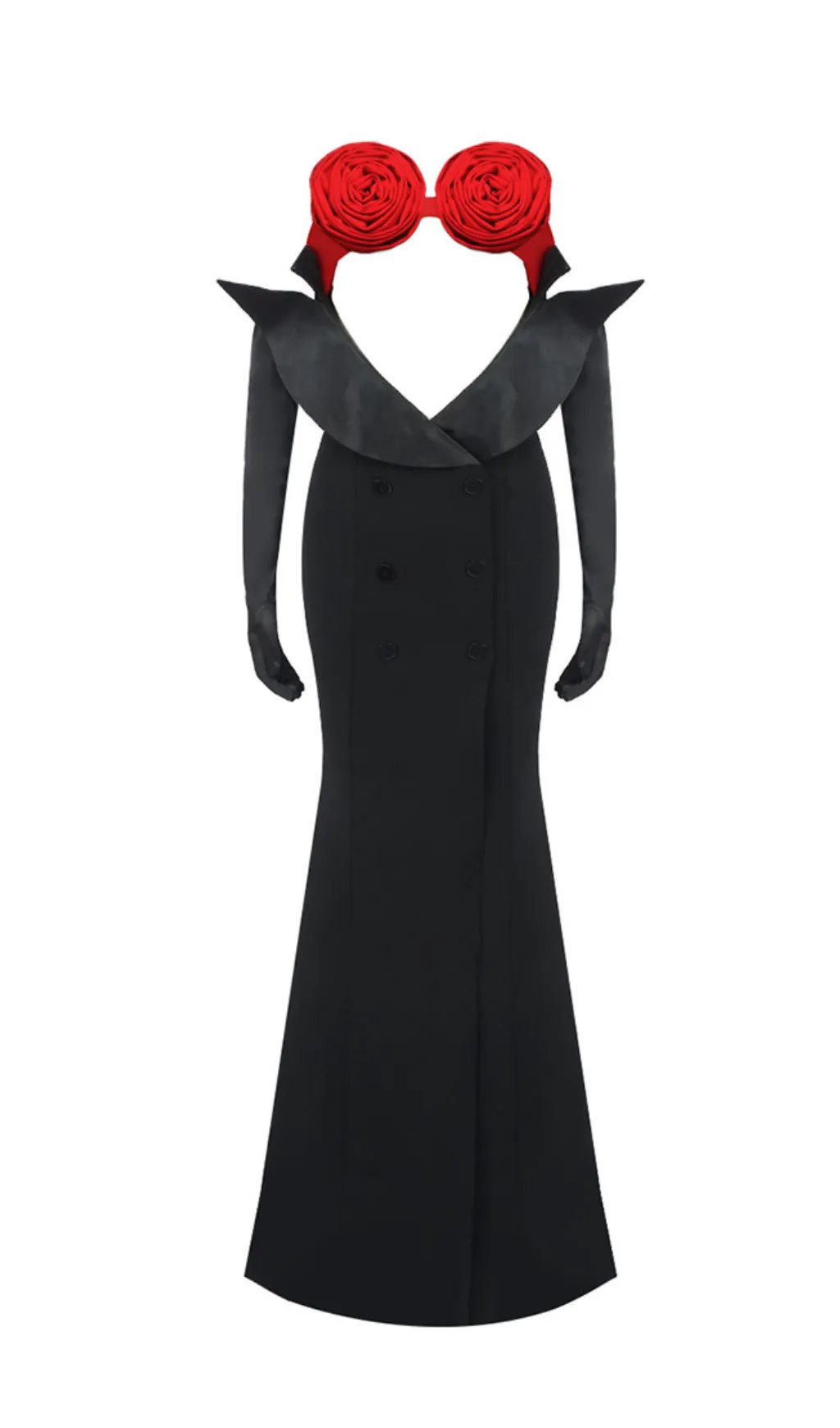 3D FLOWER RUCHE FLORAL MAXI DRESS Gloria Lanvin