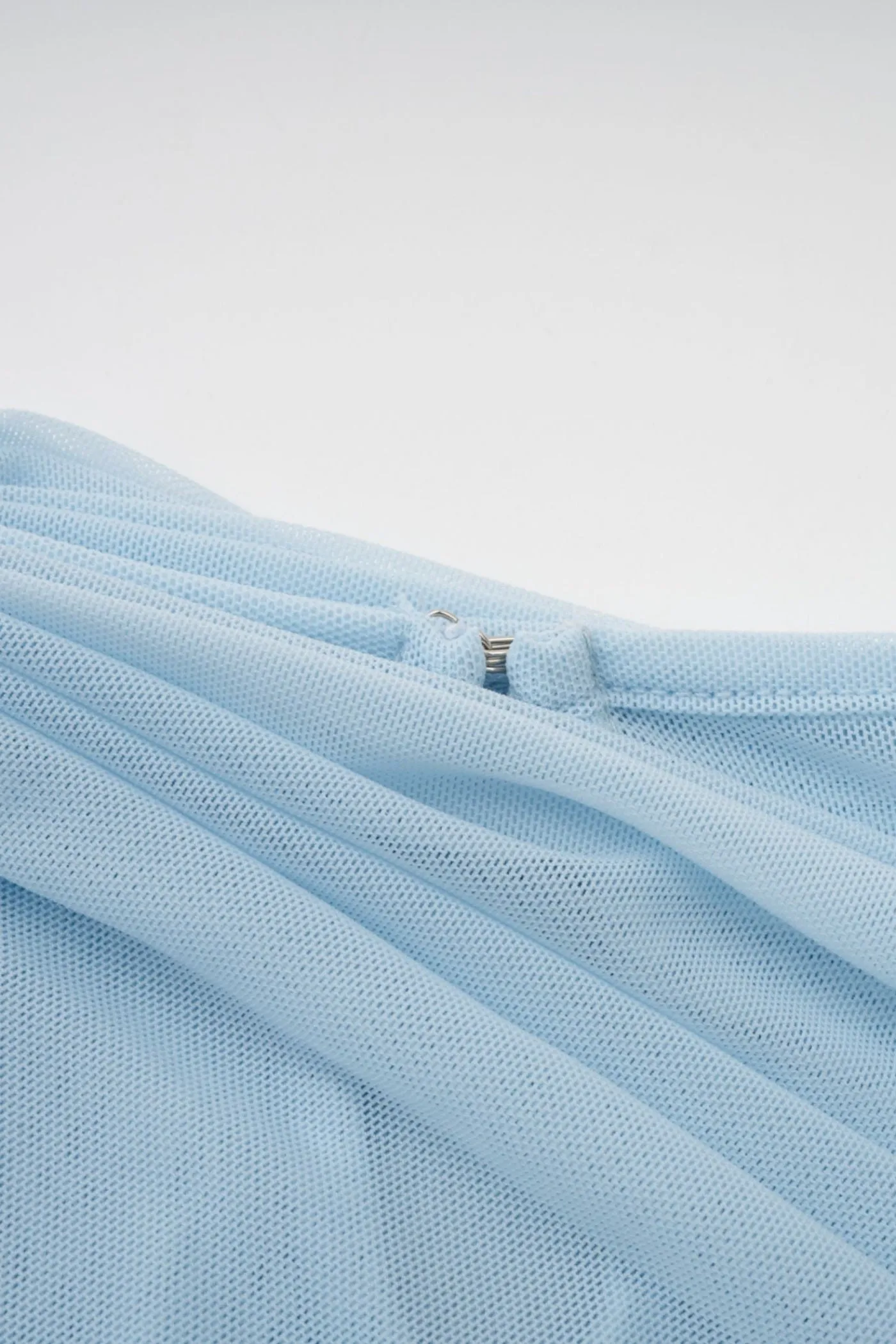 Aakifa Asymmetric Draped Maxi Dress in Baby blue Gloria Lanvin