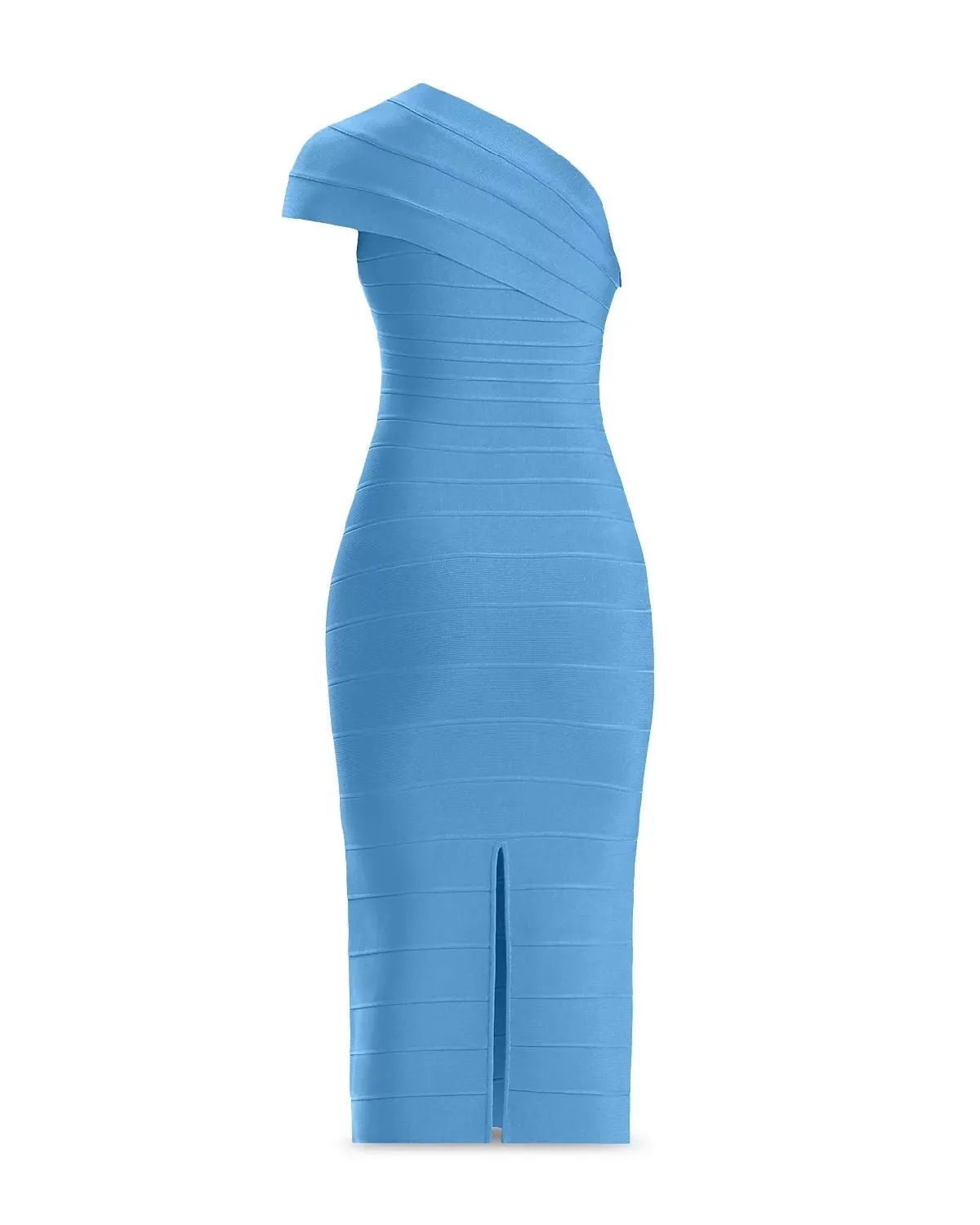 Abigail one-shoulder bandage midi Dress in blue Gloria Lanvin