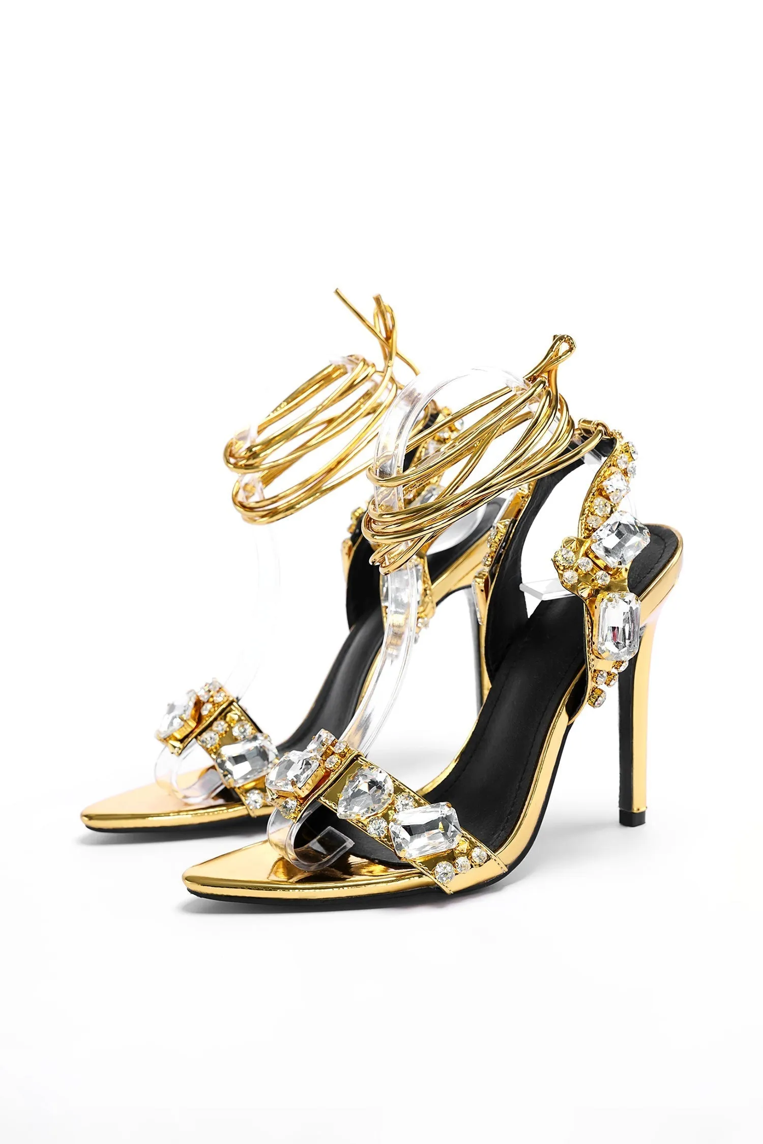 Adaline Pointed-toe Diamante Heels Gloria Lanvin