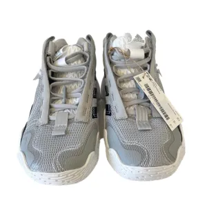 Adidas Girls Gray Baske Sneakers  / 8 Women's
