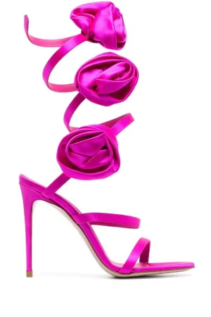 Alana Rose Twists Satin Sandals - Pink Gloria Lanvin