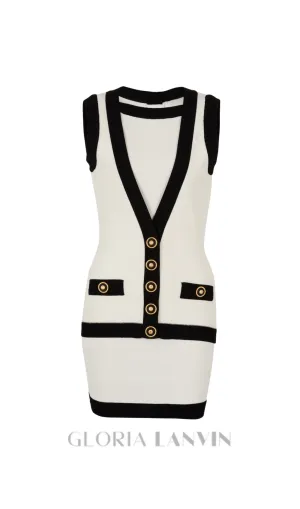 Aliphine Two-tone Mini Bandage Dress Gloria Lanvin