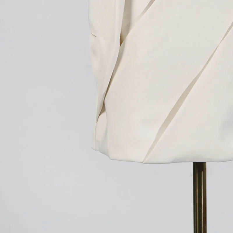 Alisa strapless flower mini dress in apricot Gloria Lanvin