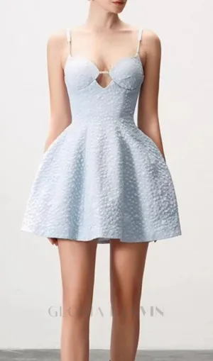 AMICE BLUE PEARL MINI DRESS Gloria Lanvin