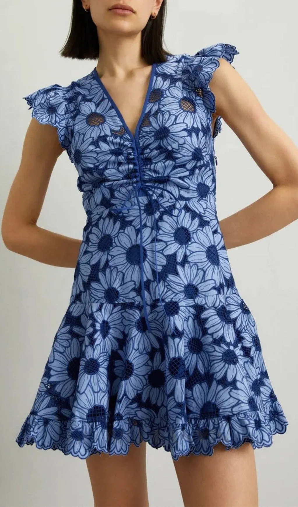 ANNIS FLOWER PRINTED MINI DRESS Gloria Lanvin
