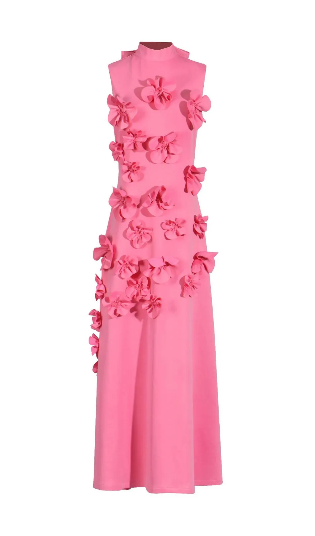ANNONA PINK FLOWER EMBELLISHED MAXI DRESS Gloria Lanvin