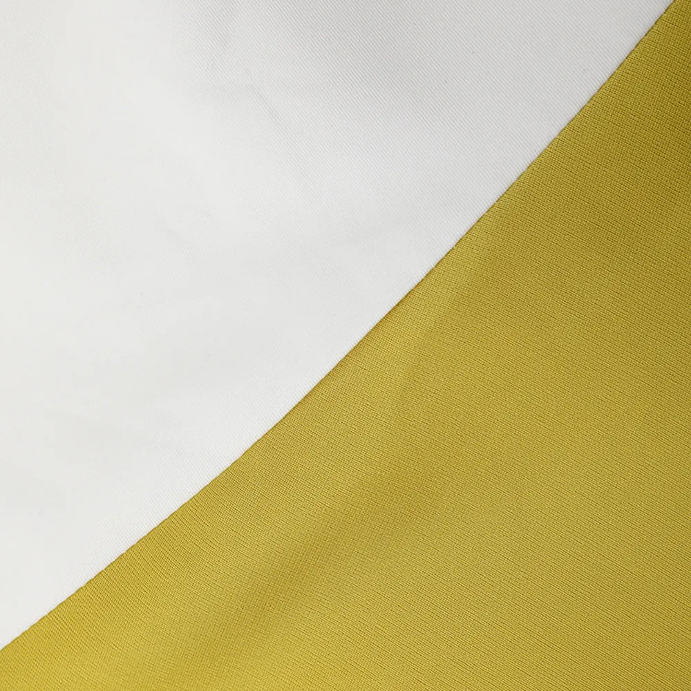 ARLENE YELLOW LONG SLEEVED CUT OUT SILK TAFFETA MIDI DRESS Gloria Lanvin