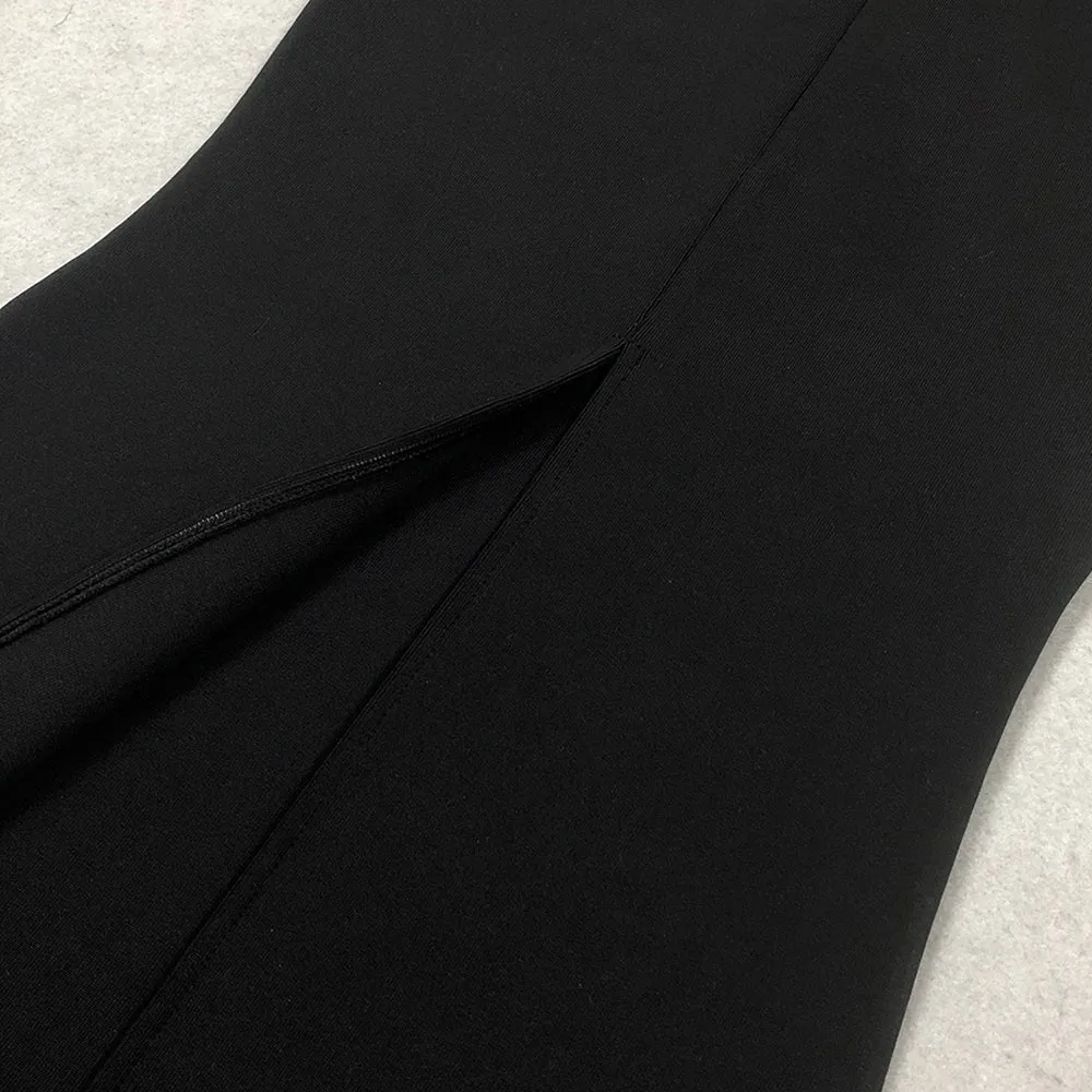 Ashley crystal embellished bodycon maxi dress in black Gloria Lanvin