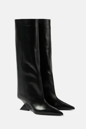 Astrid Heterotypic Knee-high Boots - Black Gloria Lanvin