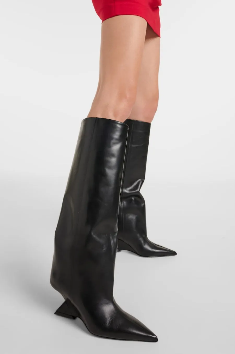 Astrid Heterotypic Knee-high Boots - Black Gloria Lanvin