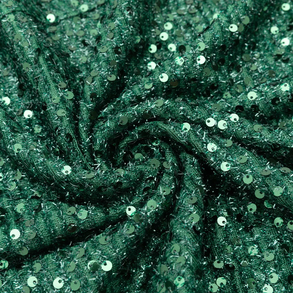 Asymmetric sequin cut out maxi dress in green Gloria Lanvin