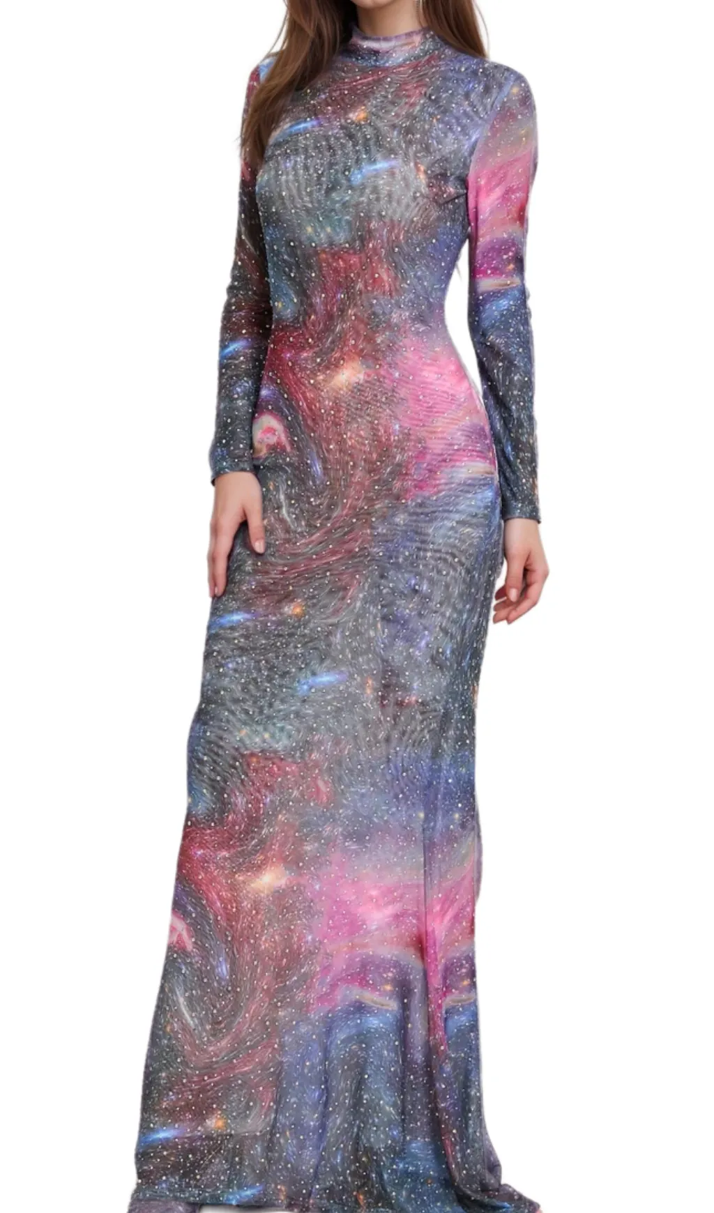 aurora printed hot drill maxi dress Gloria Lanvin