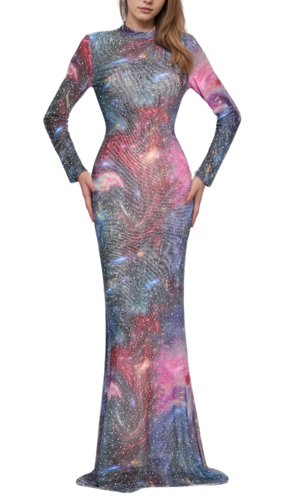 aurora printed hot drill maxi dress Gloria Lanvin