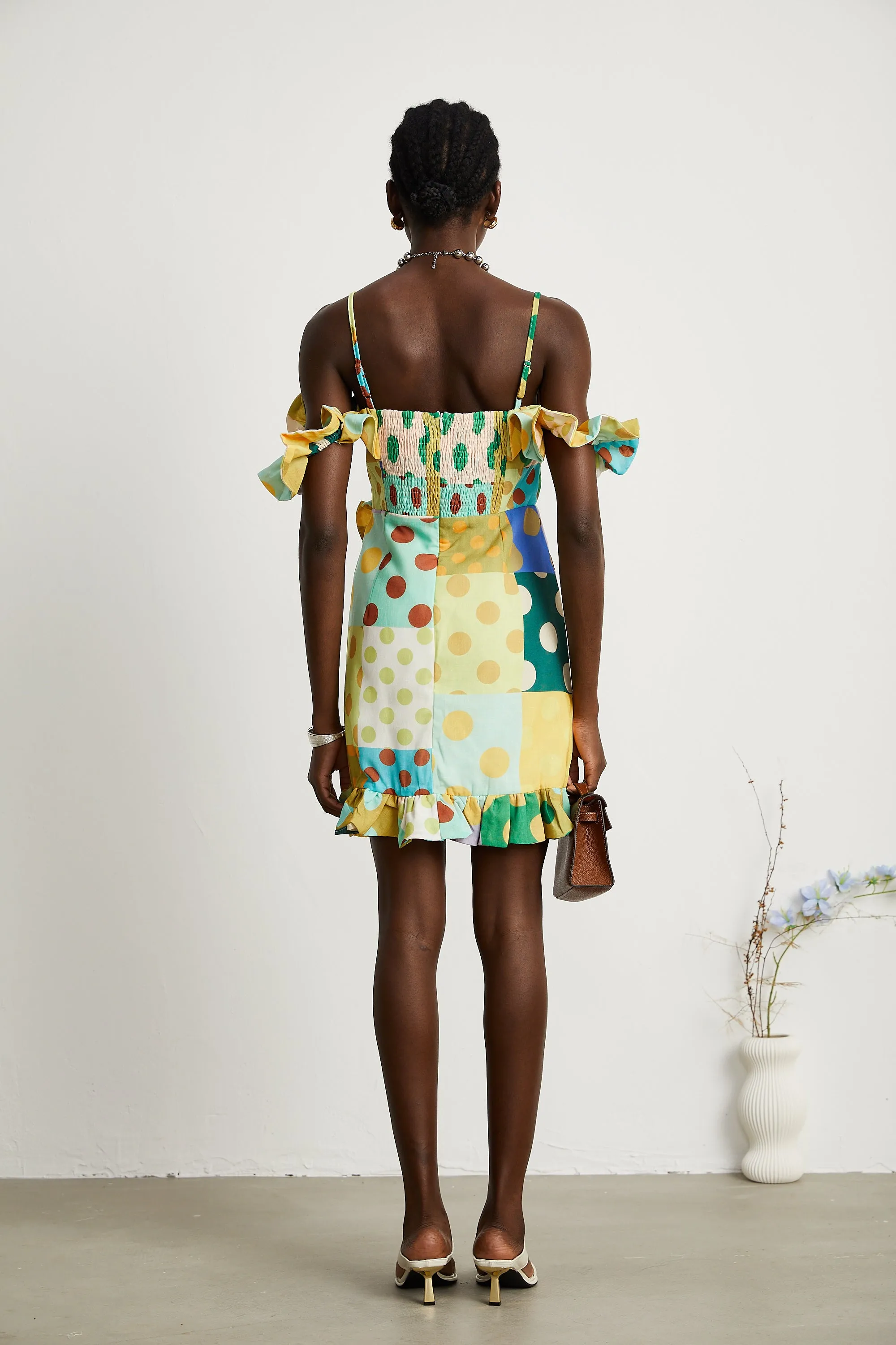 Aurore polka-dot multicolour mini dress Gloria Lanvin
