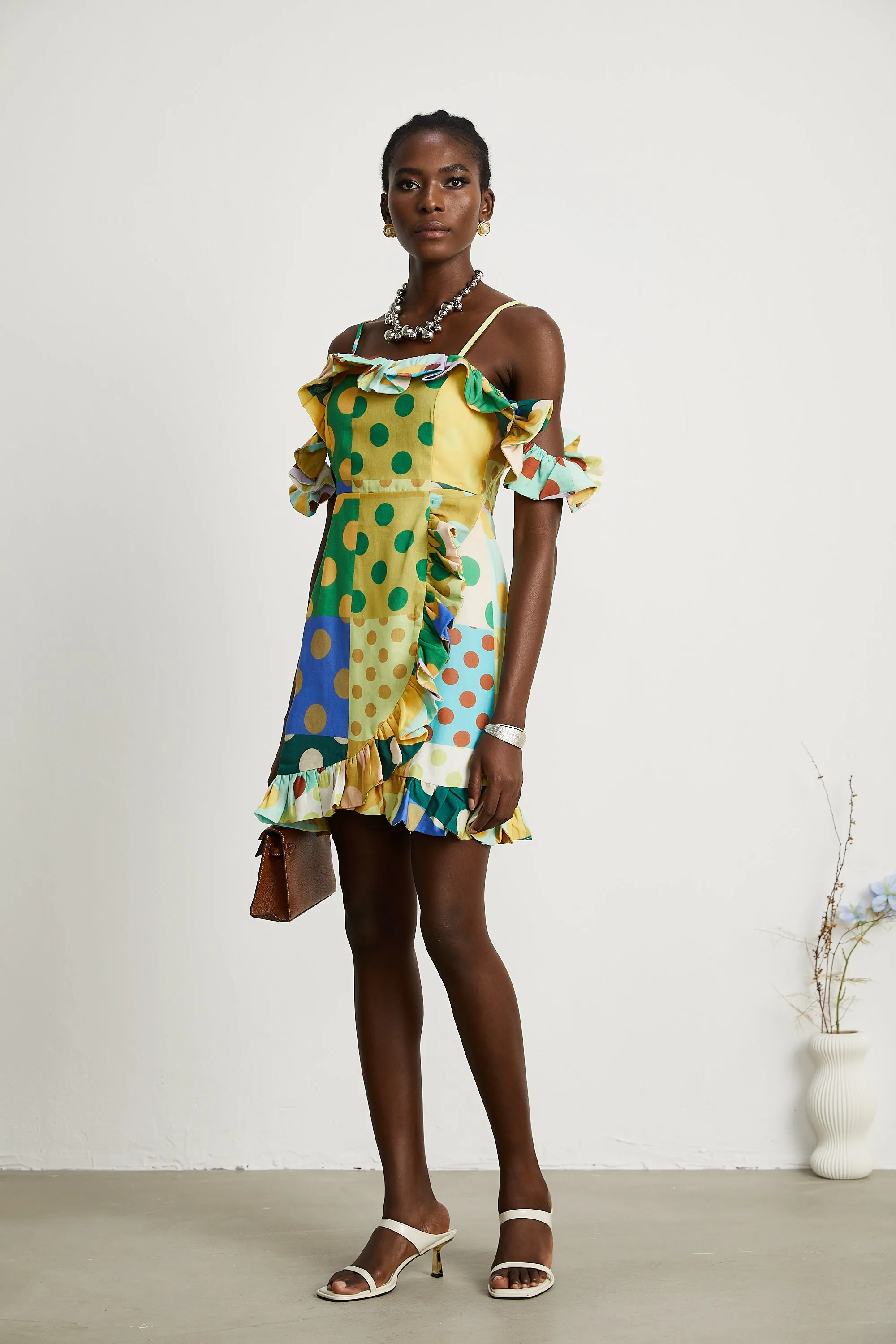 Aurore polka-dot multicolour mini dress Gloria Lanvin