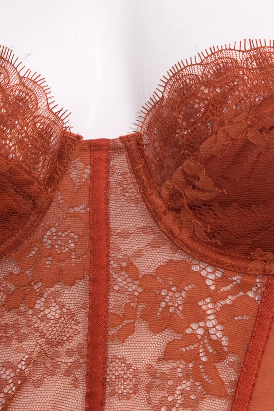 AVIS RUST LACE MAXI SET DRESS Gloria Lanvin
