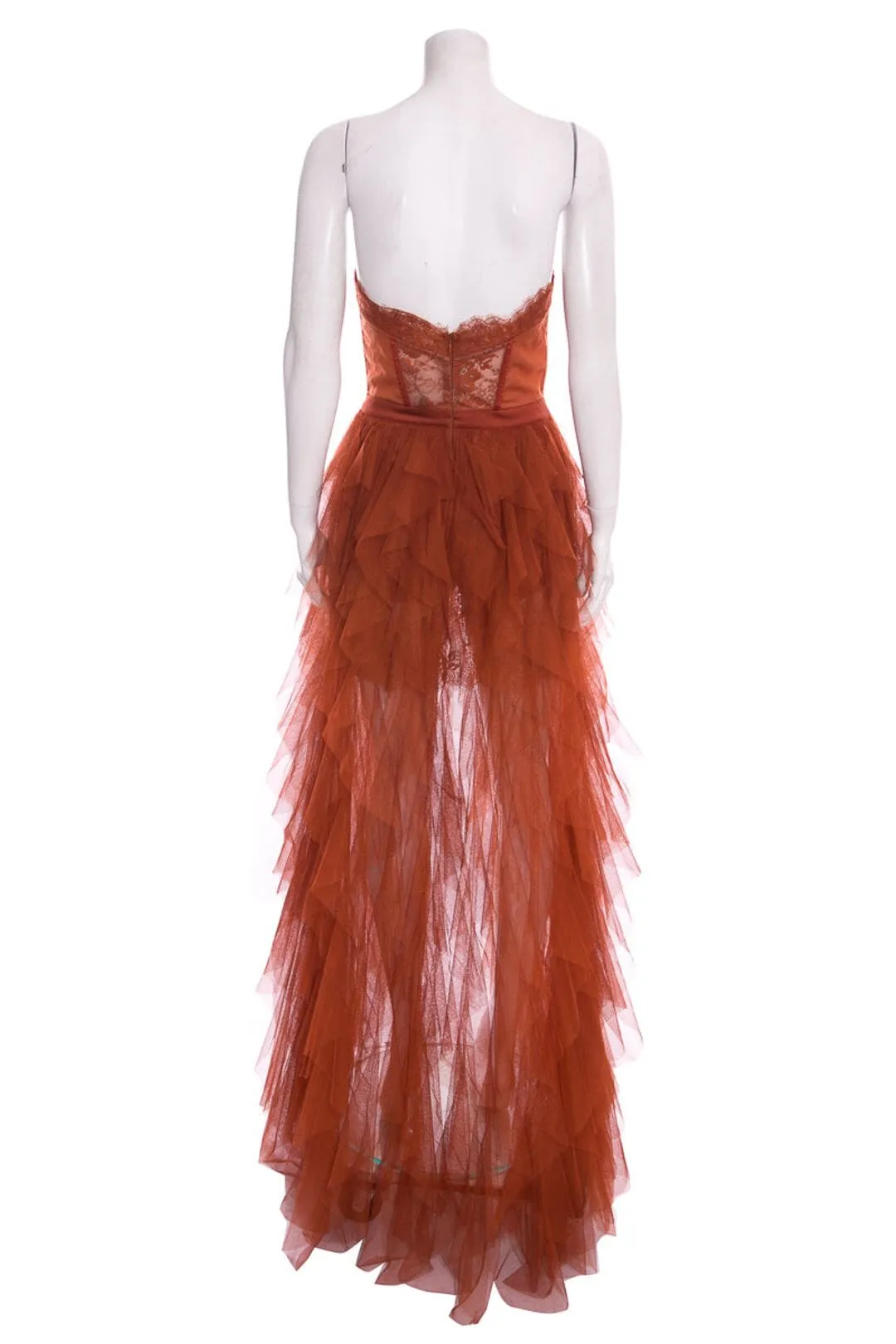 AVIS RUST LACE MAXI SET DRESS Gloria Lanvin