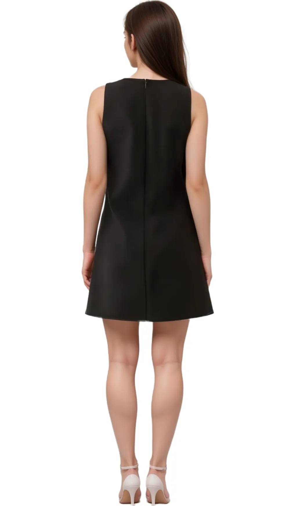 Aviva black 3d-petal sequined mini dress Gloria Lanvin