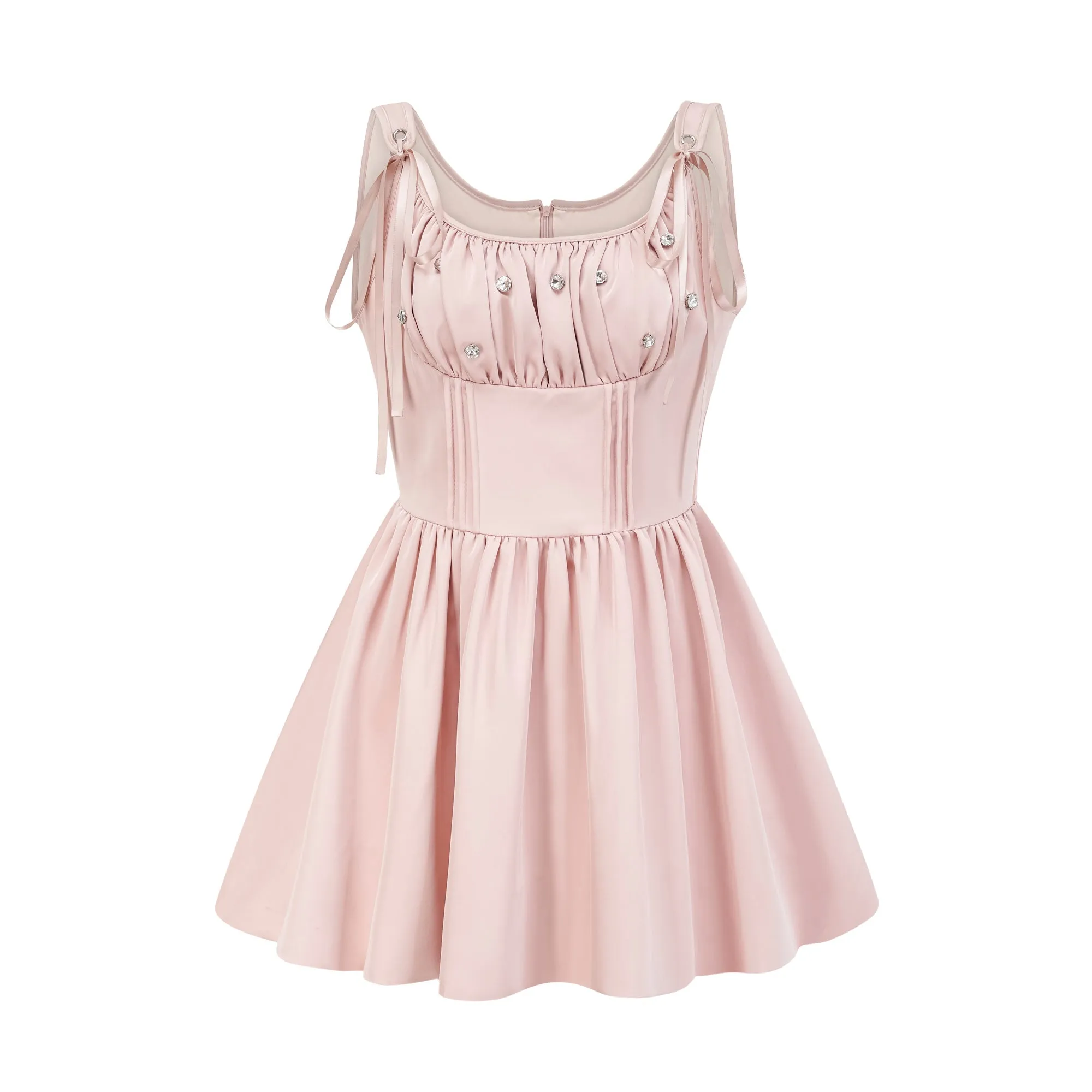 Axelle pleated crystal embellished mini dress Gloria Lanvin