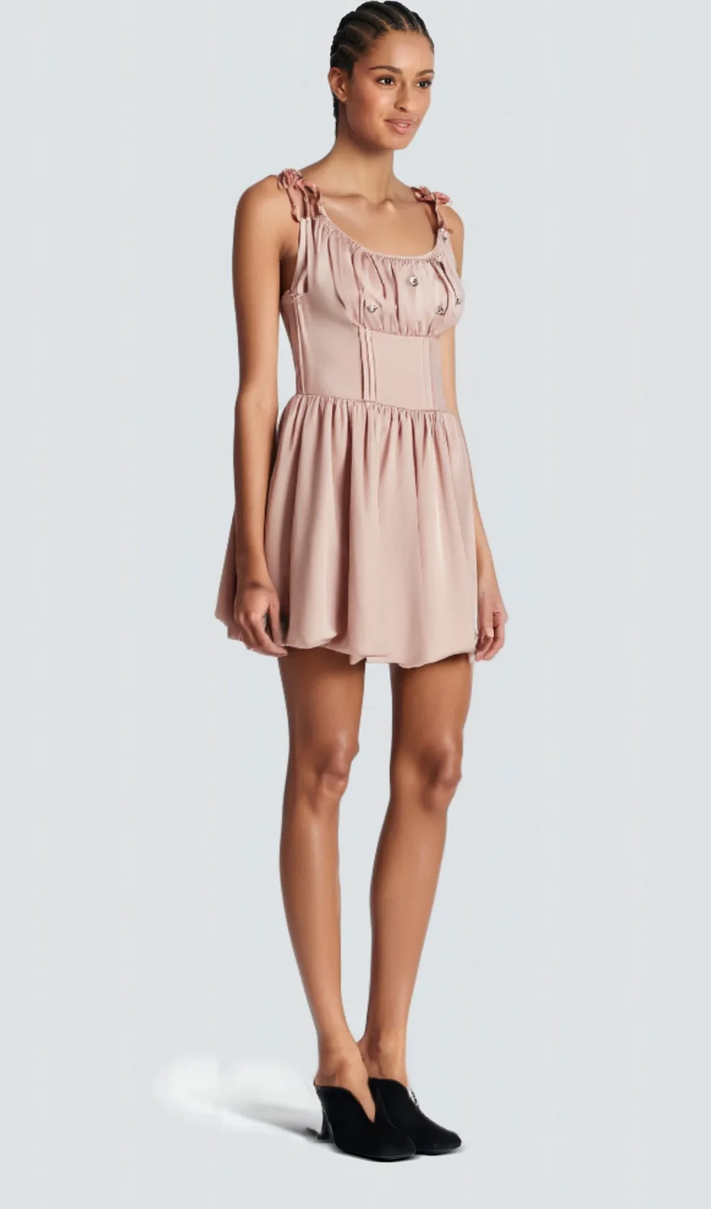Axelle pleated crystal embellished mini dress Gloria Lanvin