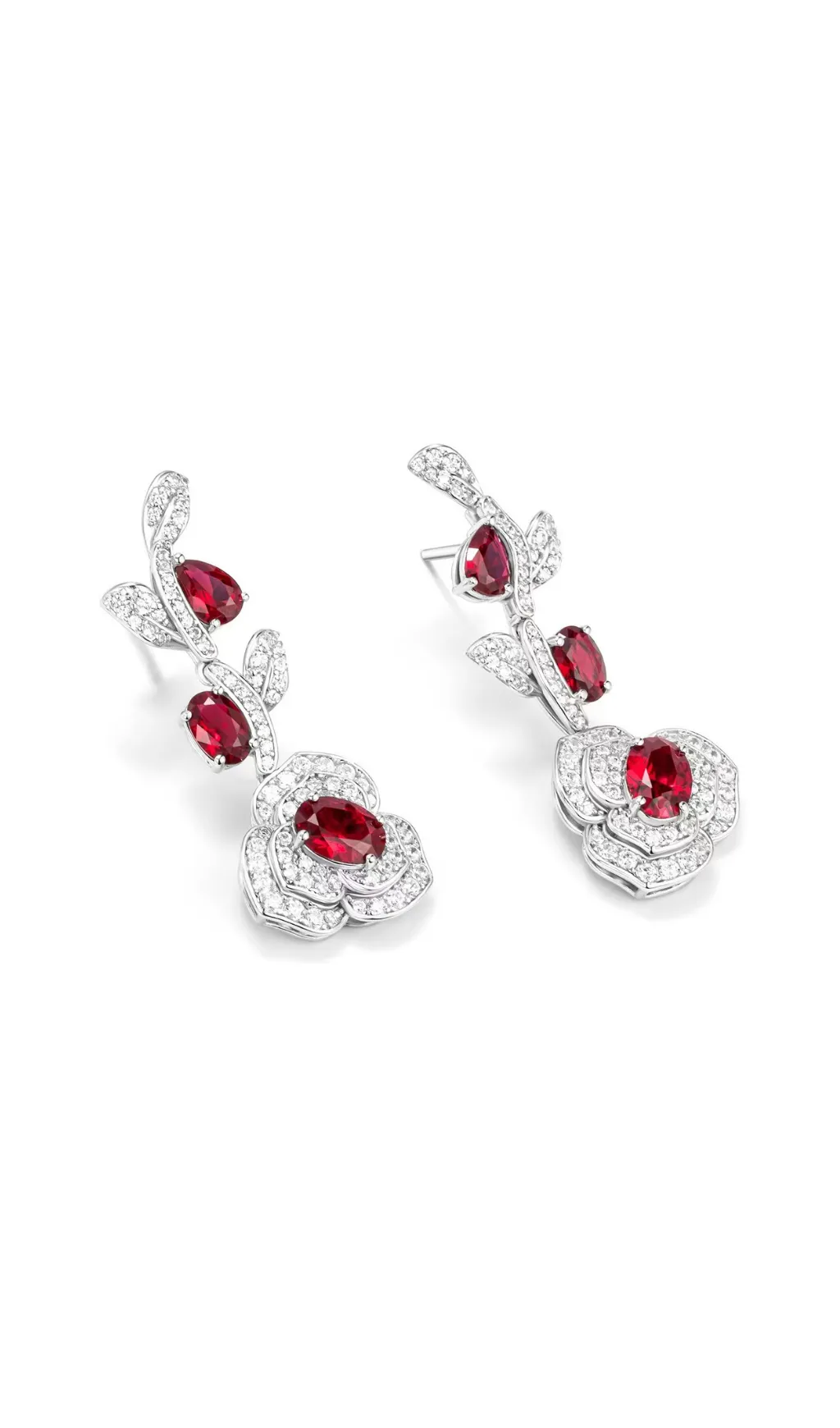 AZORITE ROSE GEM EARRINGS Gloria Lanvin