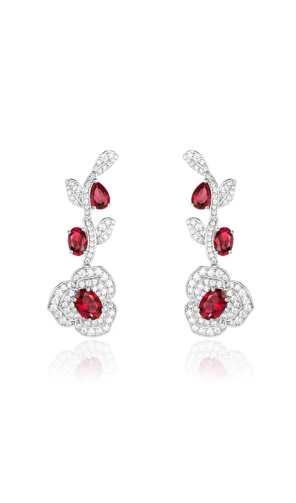 AZORITE ROSE GEM EARRINGS Gloria Lanvin