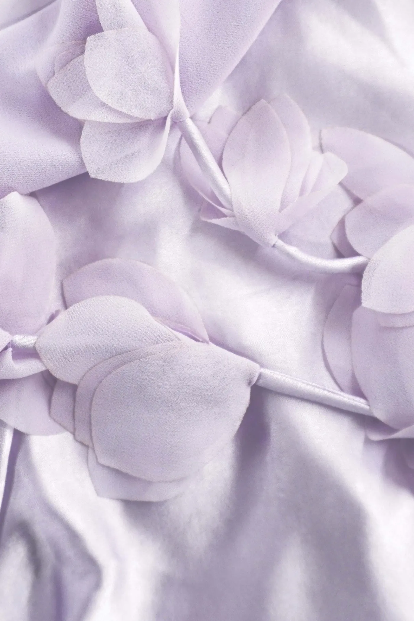 Bahari Floral Ribbon Satin Maxi Dress in purple Gloria Lanvin