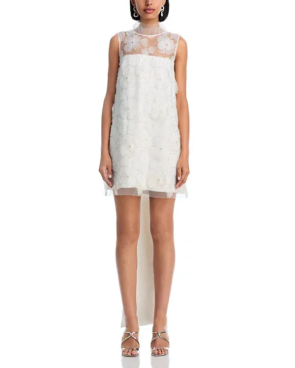 Beaded Tulle Mini Dress Gloria Lanvin