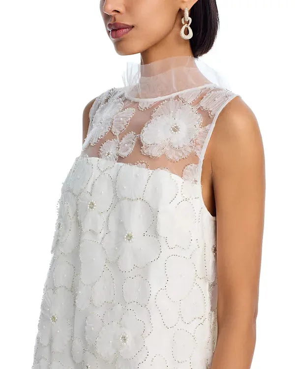 Beaded Tulle Mini Dress Gloria Lanvin