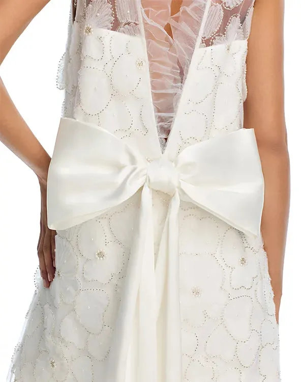 Beaded Tulle Mini Dress Gloria Lanvin