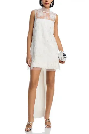 Beaded Tulle Mini Dress Gloria Lanvin