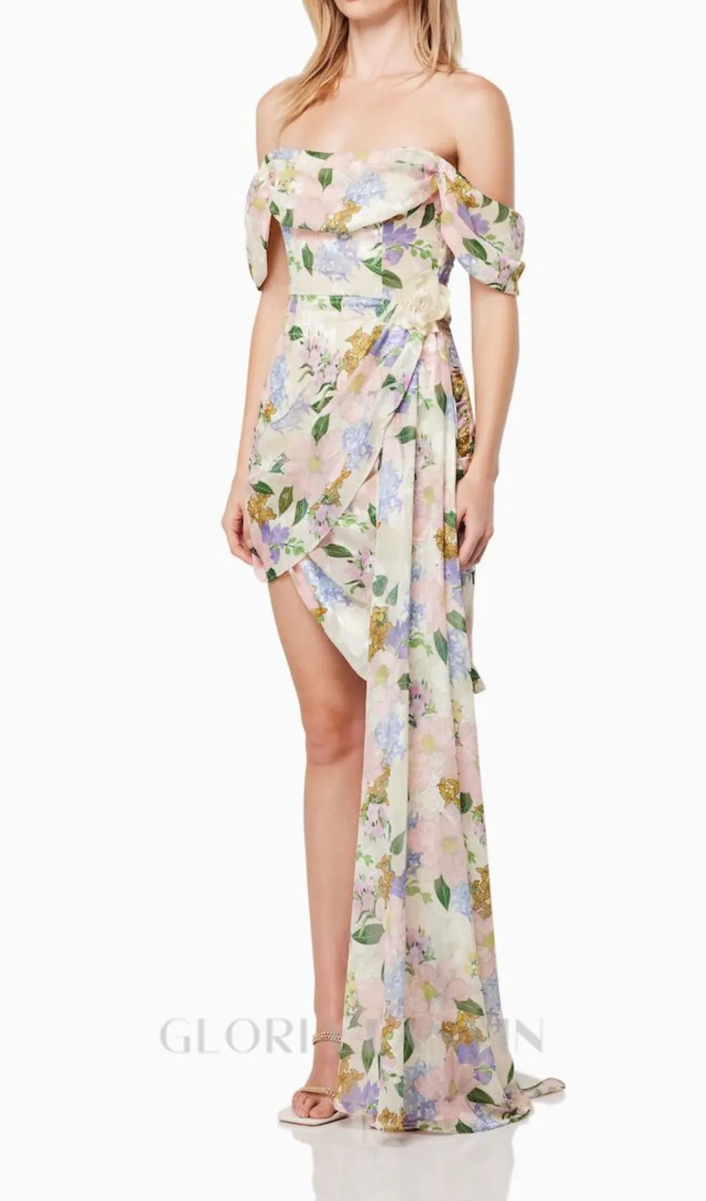 BELLADONNA FLORAL PRINT MINI DRESS Gloria Lanvin