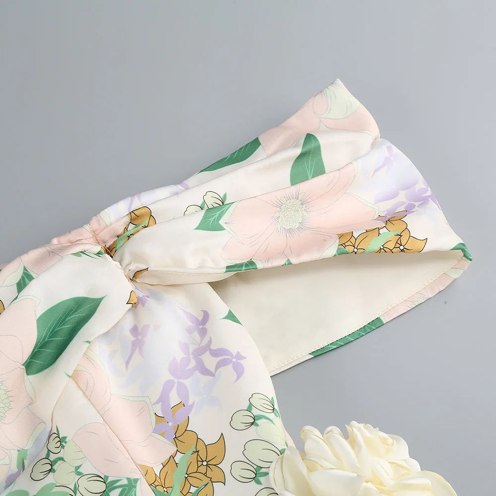 BELLADONNA FLORAL PRINT MINI DRESS Gloria Lanvin