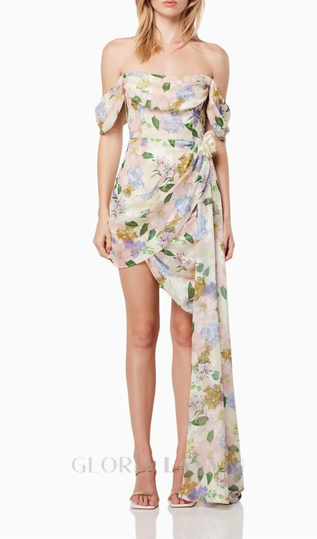BELLADONNA FLORAL PRINT MINI DRESS Gloria Lanvin
