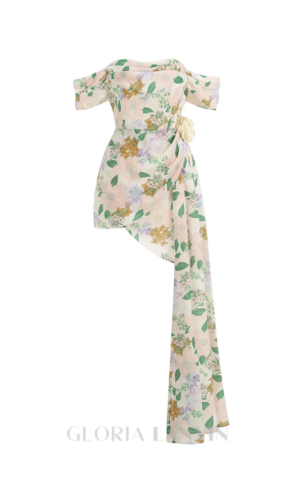 BELLADONNA FLORAL PRINT MINI DRESS Gloria Lanvin