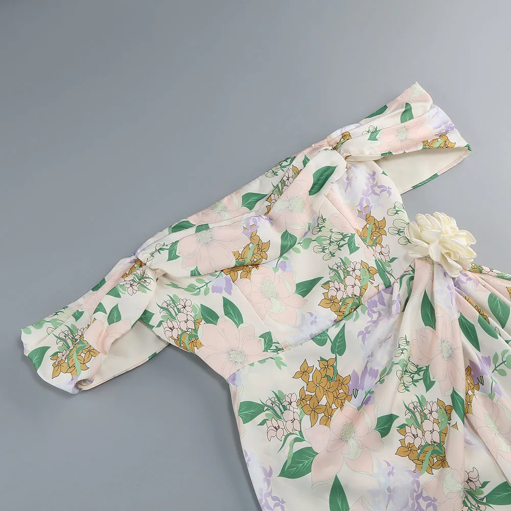 BELLADONNA FLORAL PRINT MINI DRESS Gloria Lanvin