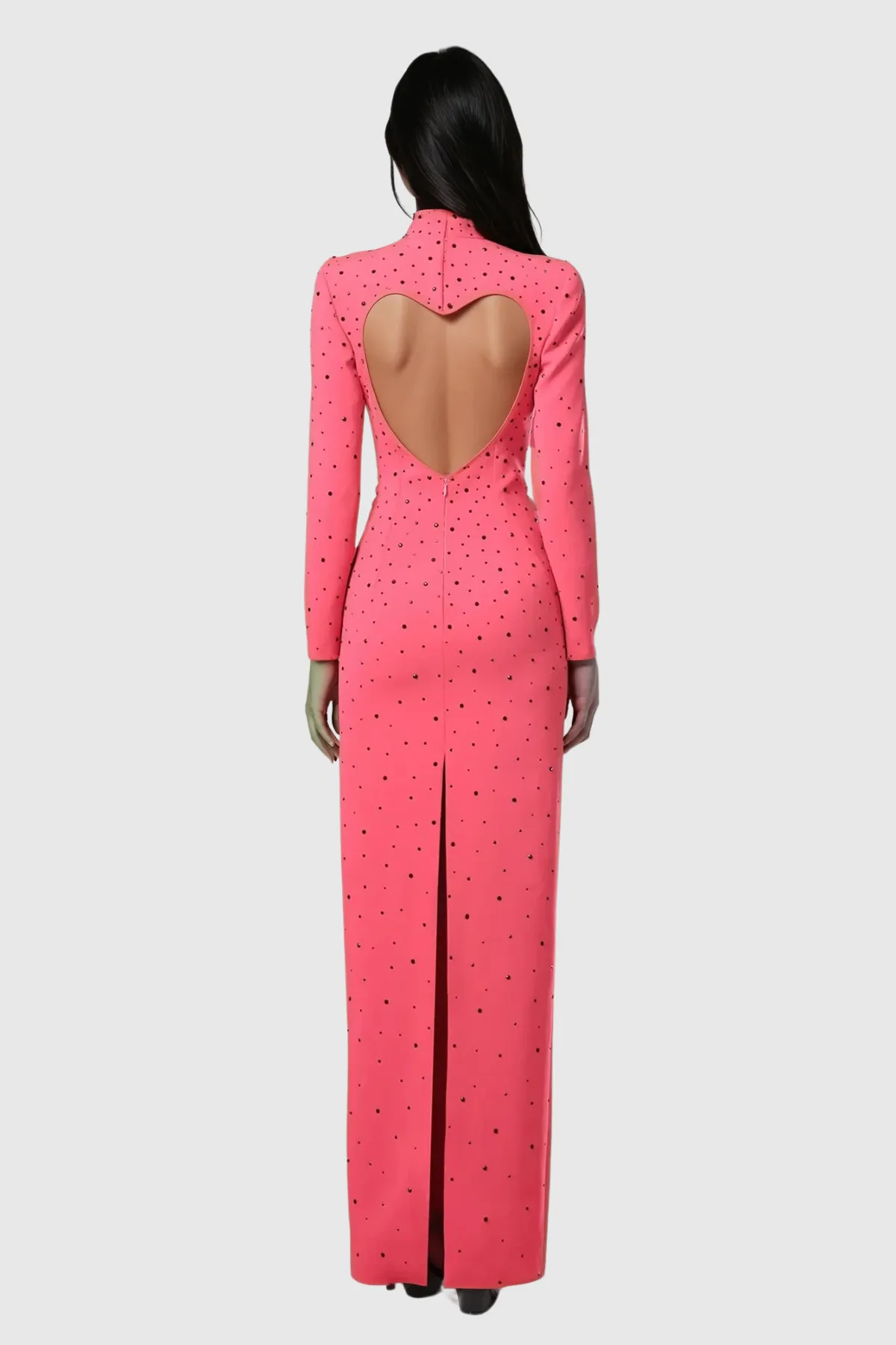 Berenice Heart Cutout  Long Sleeve Maxi Dress Gloria Lanvin