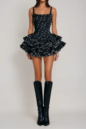 Berkeley Ruffle Mini Dress Gloria Lanvin