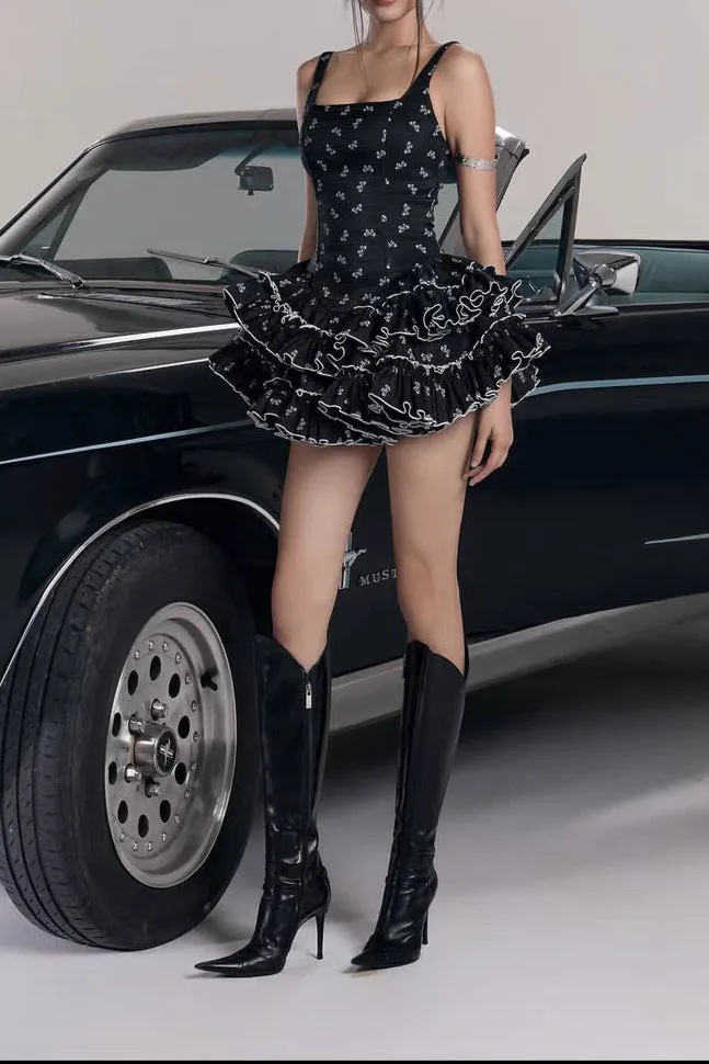 Berkeley Ruffle Mini Dress Gloria Lanvin