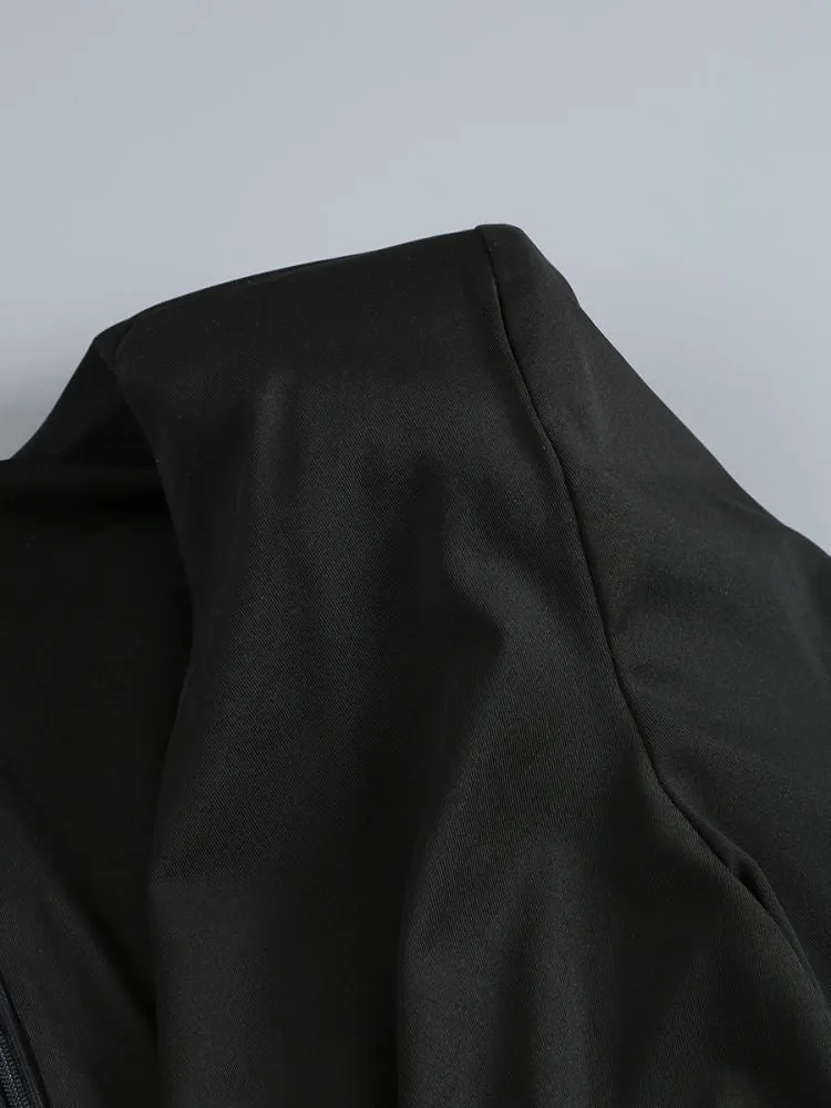 BERNICE LONG SLEEVE DRAPED EMBELLISHED MAXI DRESS IN BLACK Gloria Lanvin