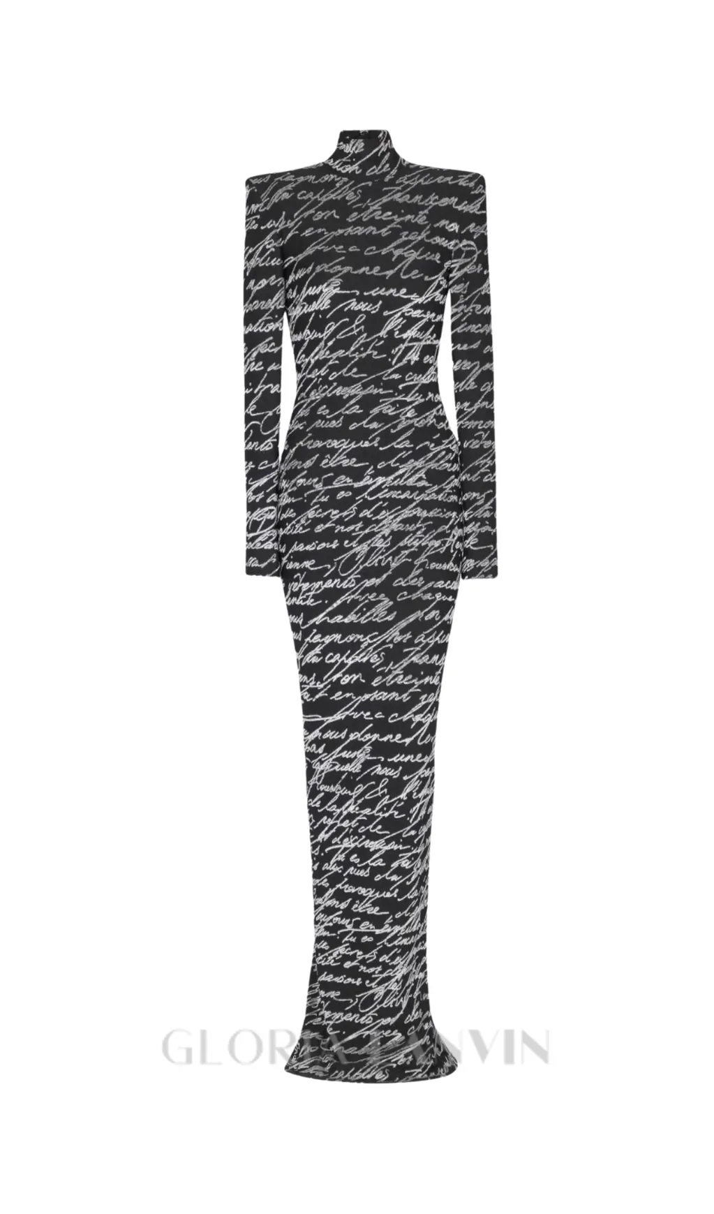 Bexley Print Velvet Long Sleeve Maxi Dress Gloria Lanvin