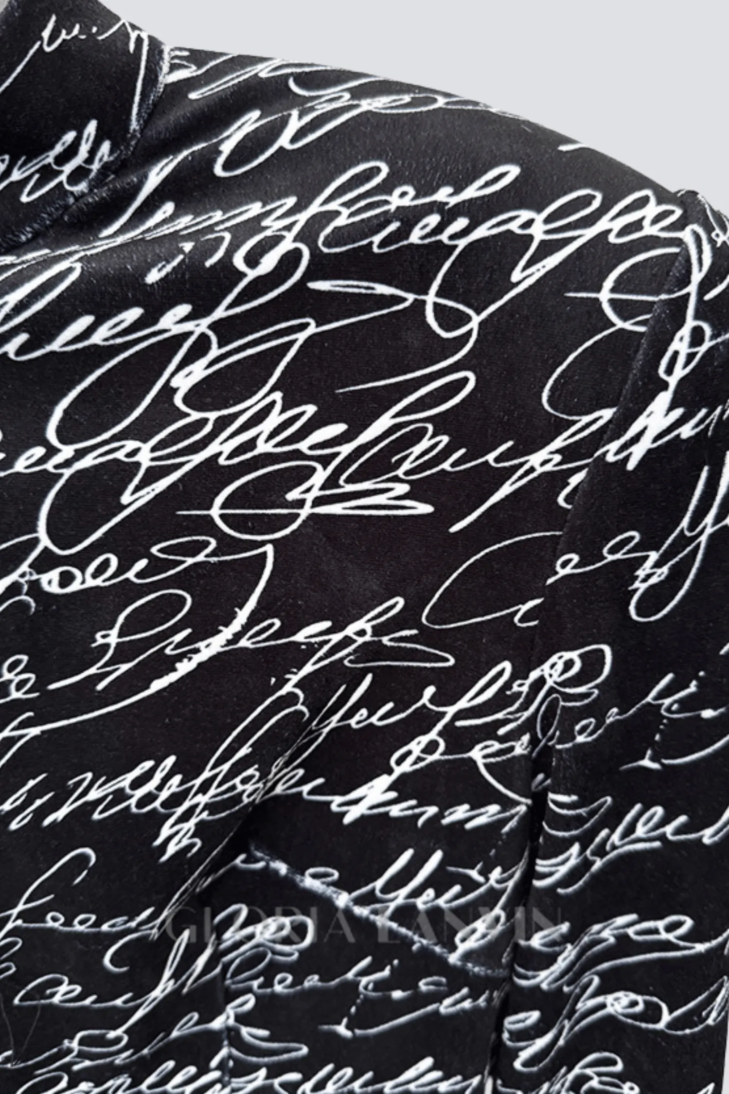 Bexley Print Velvet Long Sleeve Maxi Dress Gloria Lanvin