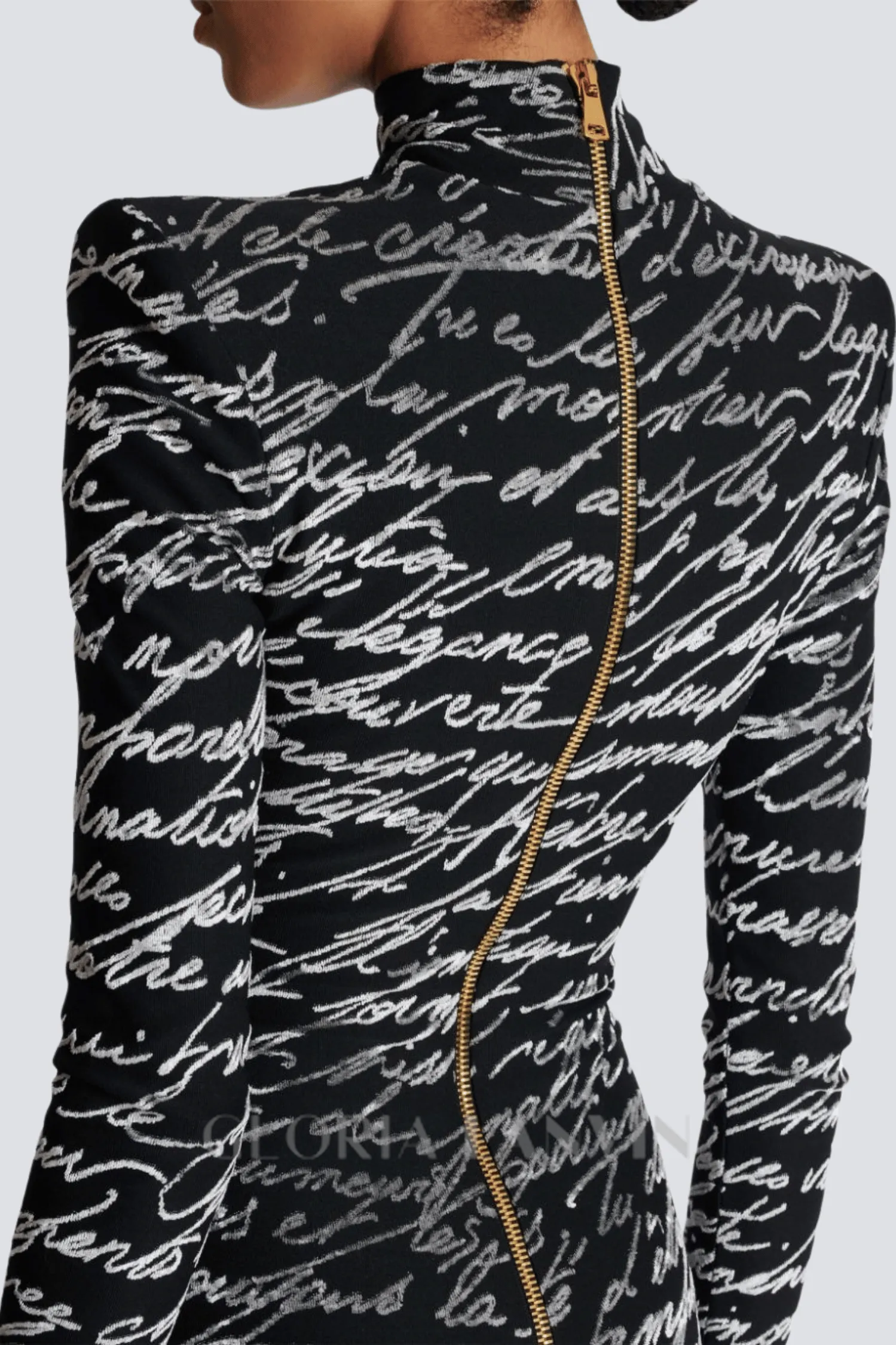 Bexley Print Velvet Long Sleeve Maxi Dress Gloria Lanvin