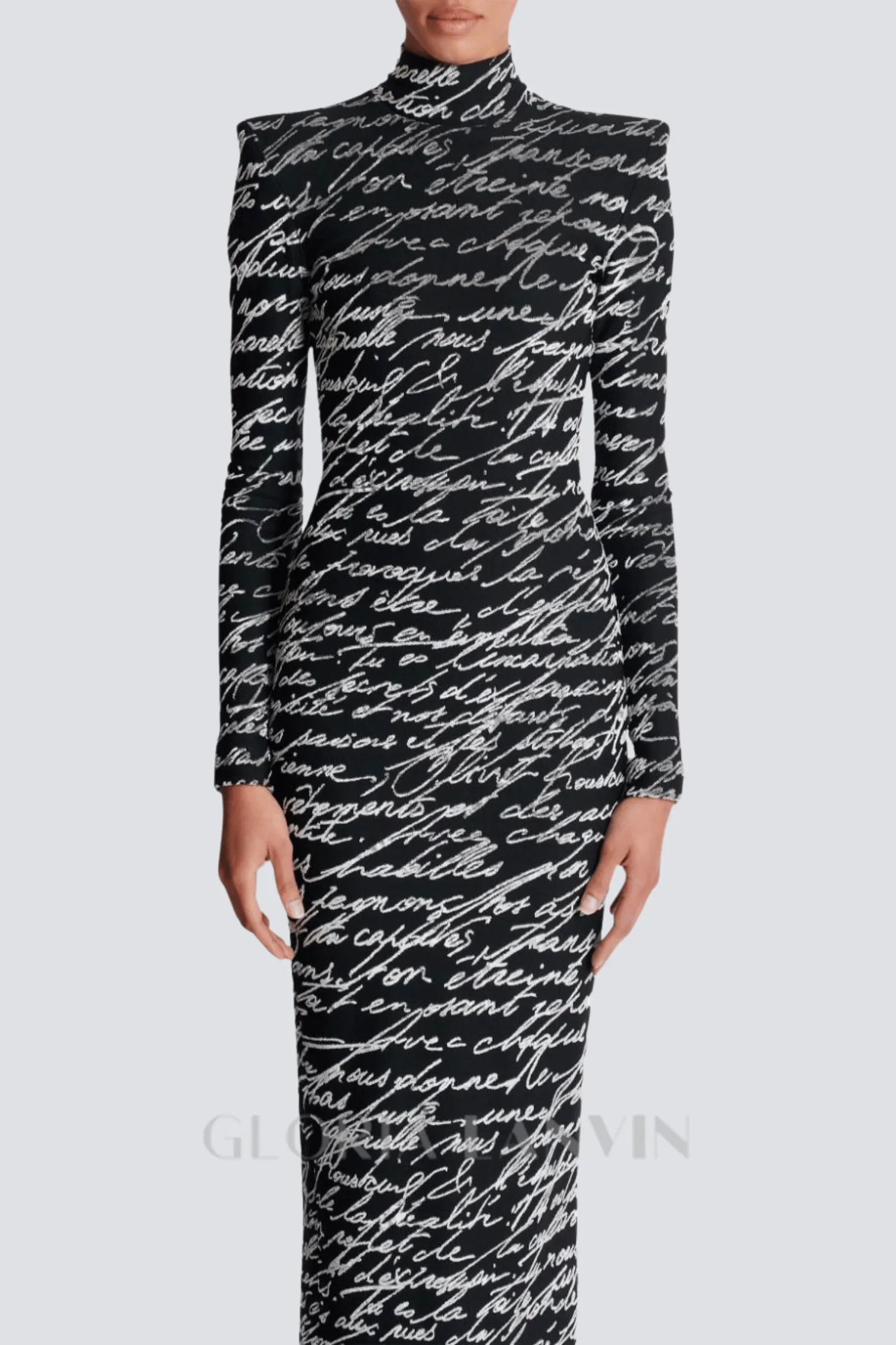 Bexley Print Velvet Long Sleeve Maxi Dress Gloria Lanvin