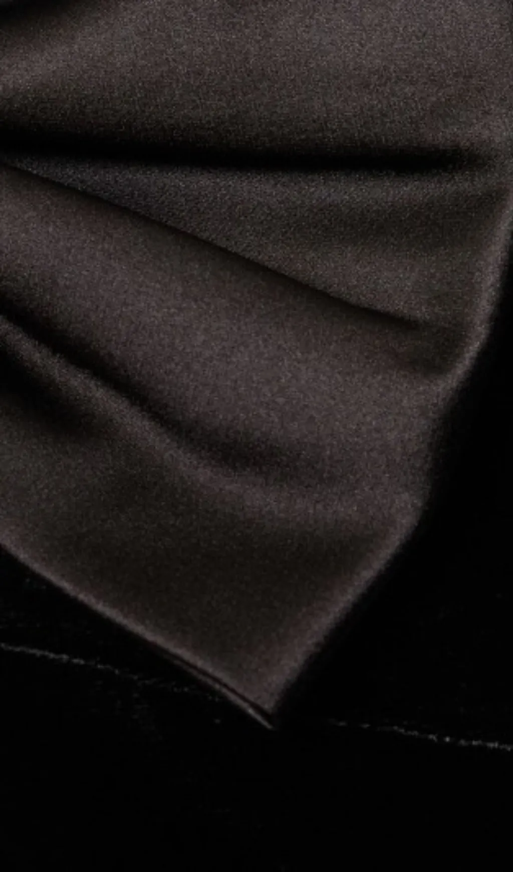 BLACK DUCHESSE BOW VELVET MINI DRESS Gloria Lanvin